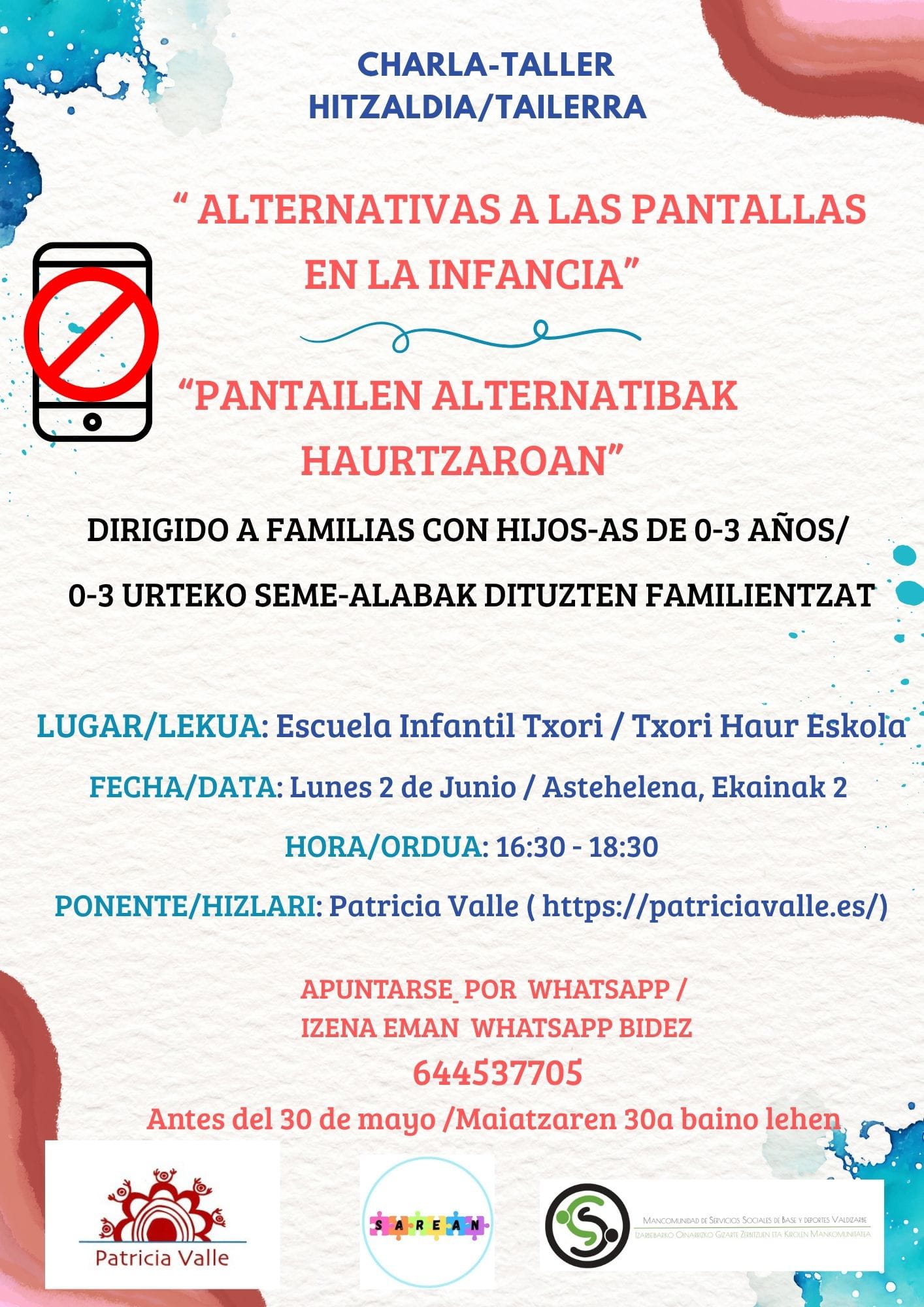 Charla sobre las alternativas a las pantallas